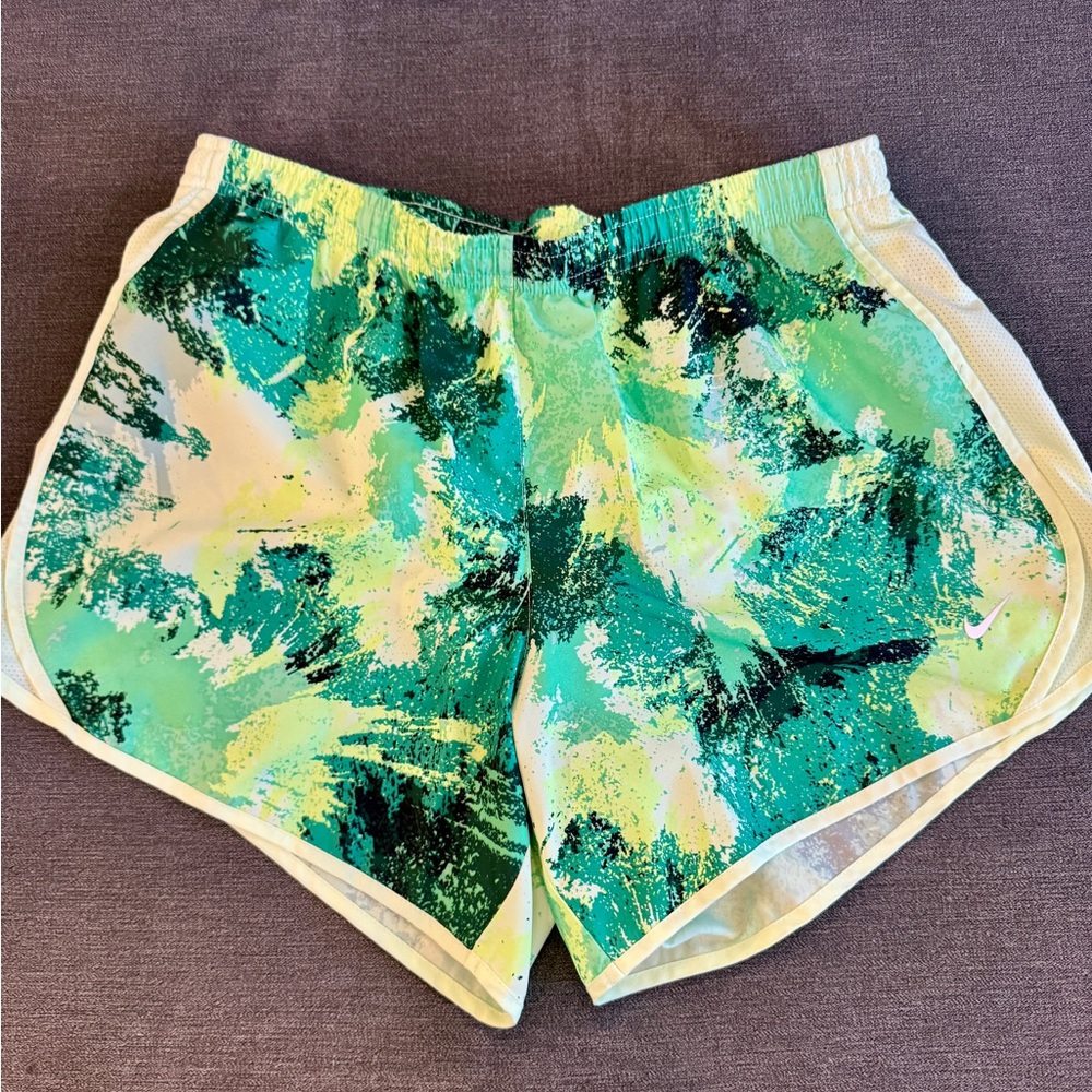 Nike Vibrant Green and Yellow Kids Shorts